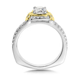 Diamond Halo Engagement Ring